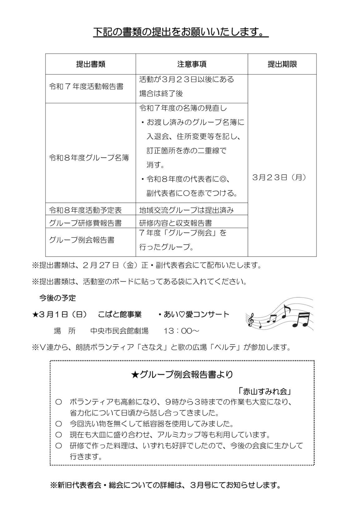 ぼらんてぃあ会報 令和8年2月号裏面